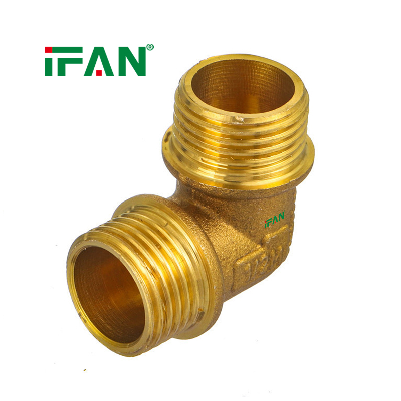 IFAN Free Sample Male Elbow Brass Fittings Brass Pipe Fitting
