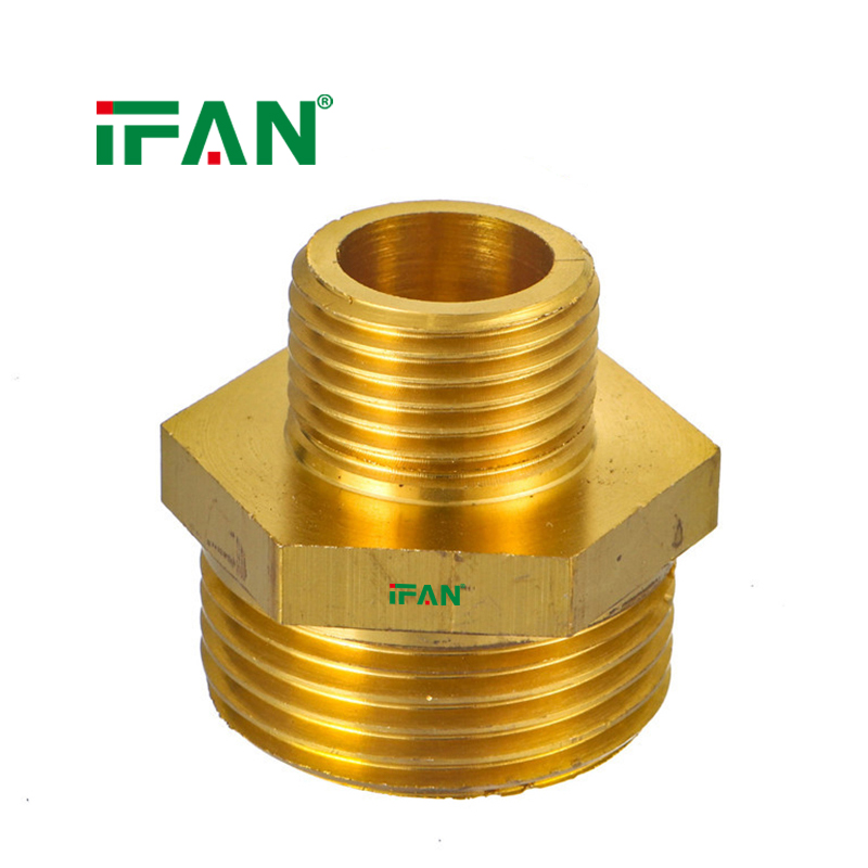 IFAN Customized Reduce Nipple Brass Fittings Brass Pipe Fitting