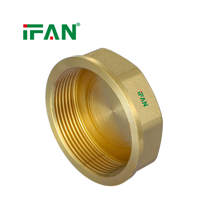 IFAN Free Sample 02 Cap Brass Tube Fittings Brass Pipe Fitting