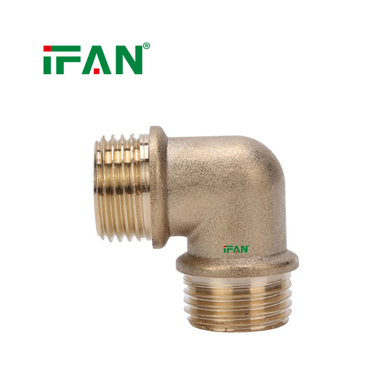 IFAN Free Sample Male Elbow 02 Brass Fittings Brass Pipe Fitting