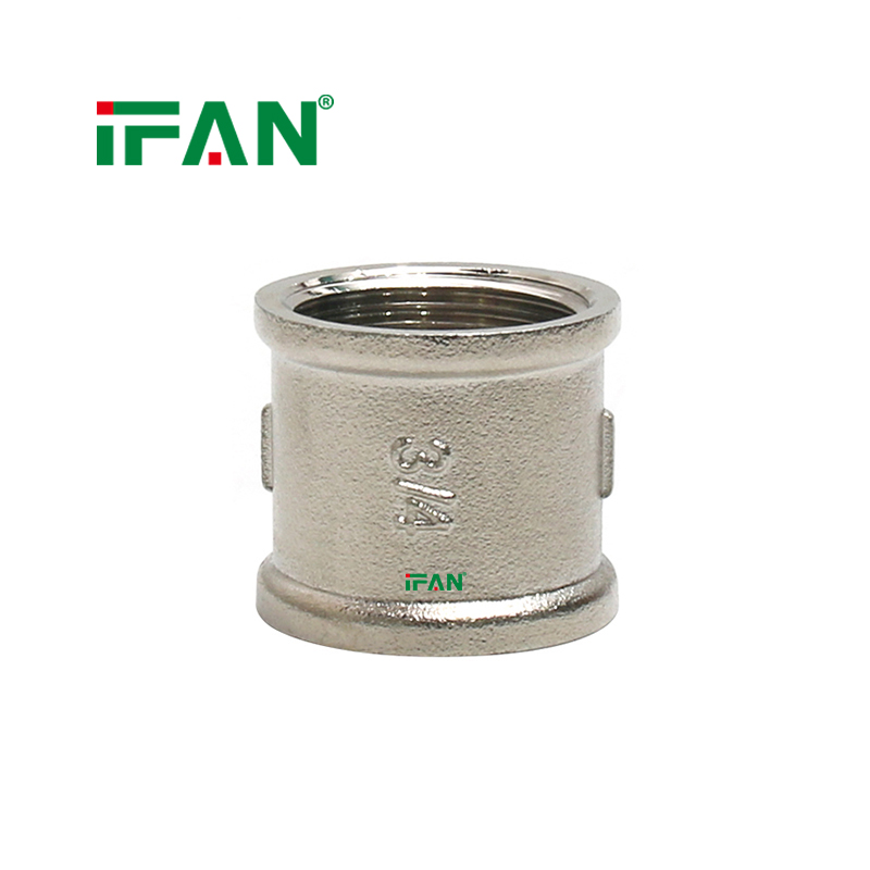 IFAN Free Sample Electroplating Brass Tube Fittings 02 Socket Brass Pipe Fitting