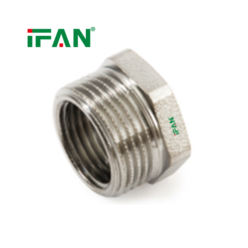 IFAN Free Sample Male Elbow 02 Brass Fittings Electroplating Brass Pipe Fitting