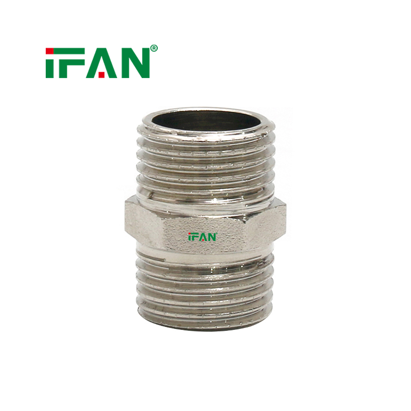 IFAN Customized Nipple Factory Direct Sell 02 Brass Fittings Brass Pipe Fitting