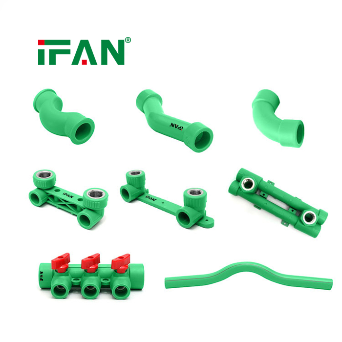 IFAN Hot Sale PPR Fittings Plumbing OEM PPR Water Pipe Fittings 20-125mm PPR Pipe Fittings