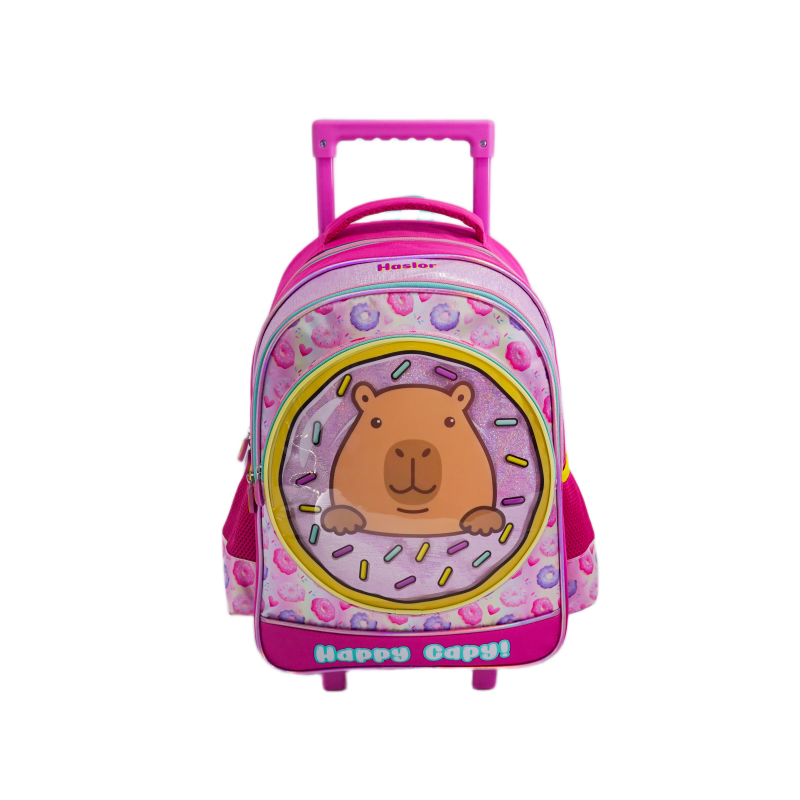 Haslor Student Trolley Schoolbag Capybara Customizable