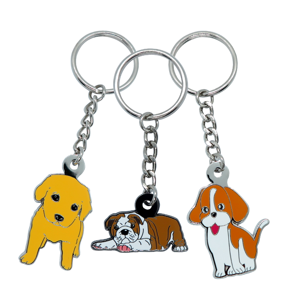Free Design Hard Enamel Zinc Alloy Animal Shaped Key Chains