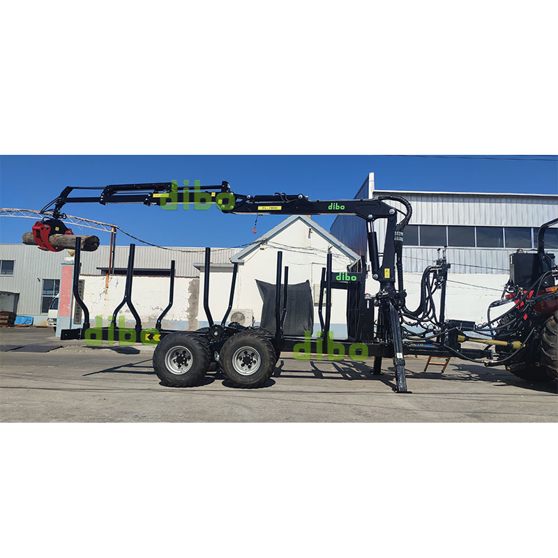 DIBO 7.8m Timber Crane with 10ton Log Trailer