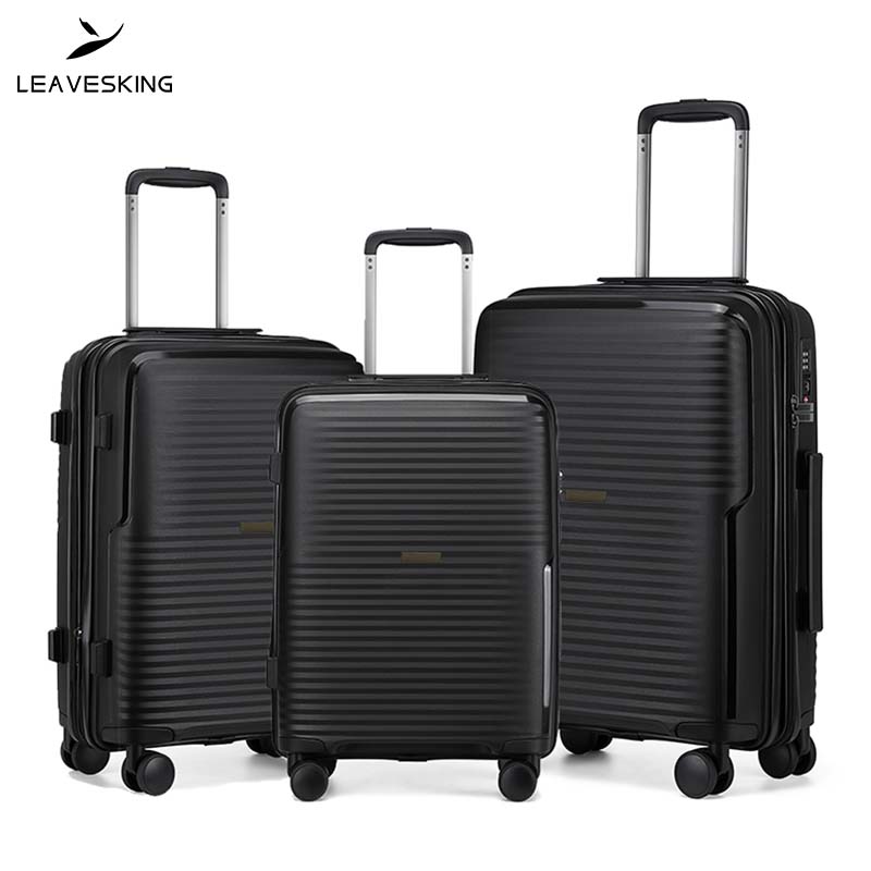 LV-1906 LeafvesKing PP Lightweight Luggage Set of Three