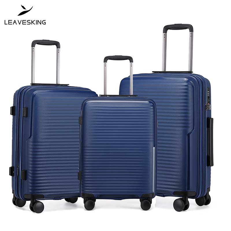 LV-1906 LeafvesKing PP Lightweight Luggage Set of Three