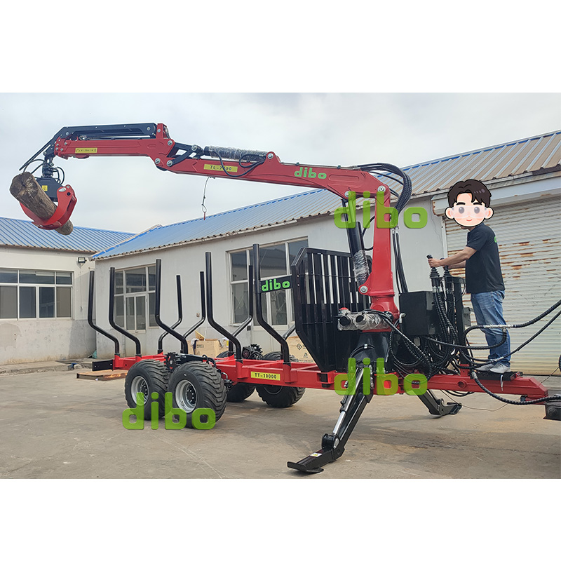 Folding Articulated Loader with Log Trailer