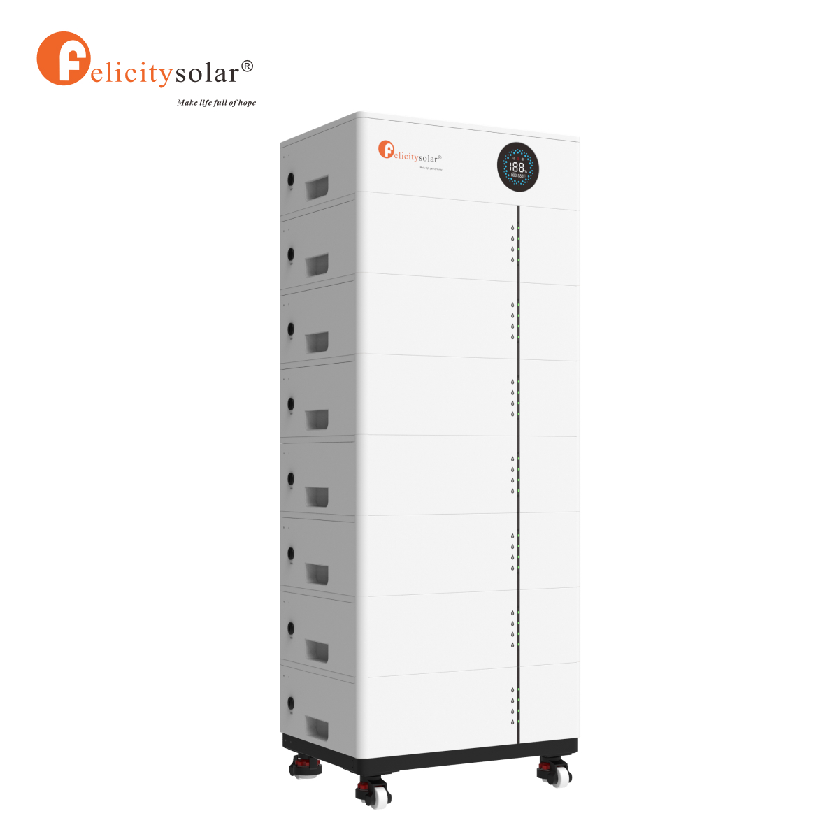 Felicitysolar 51.2V 100Ah 5.12kWh LiFeP04 Batterv Pack