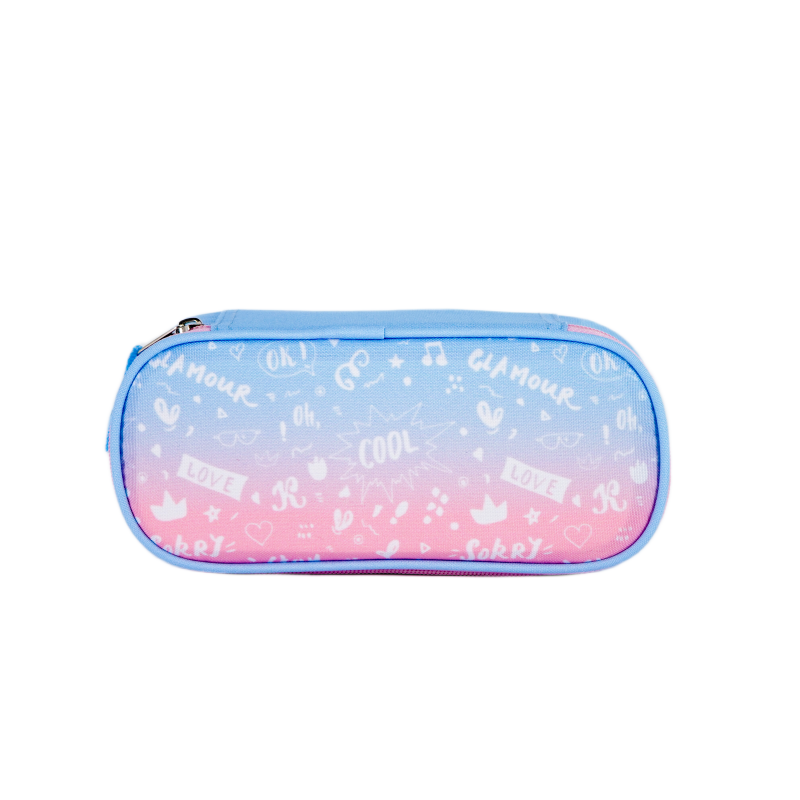 Haslor student pencil case with simple letters customizable