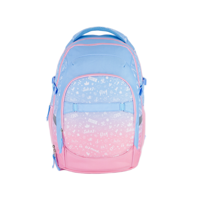 Haslor student schoolbag with simple letters customizable