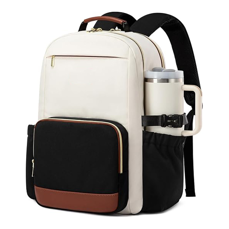 Haslor Women's Waterproof Laptop Backpack with Large Cup Pocket，Travel & College，Business Backpack