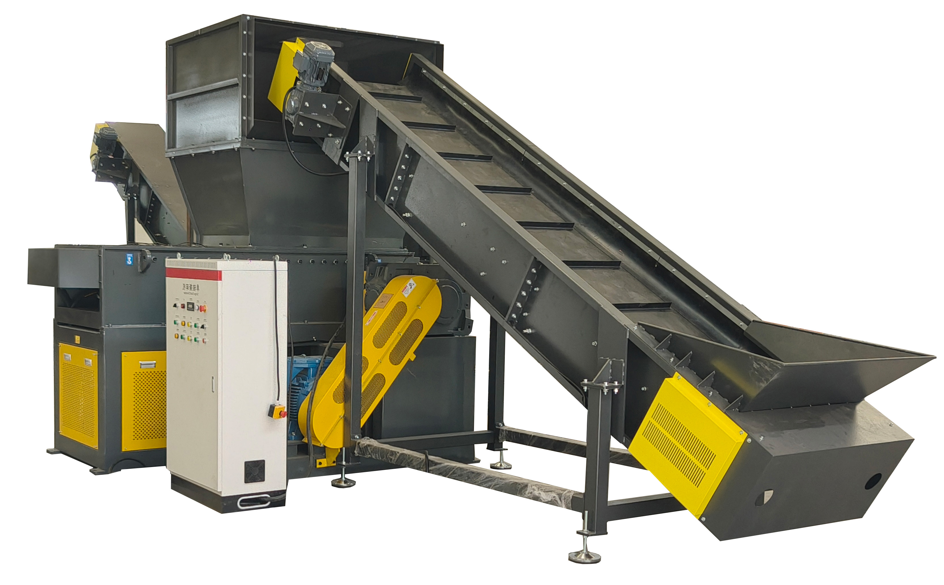heavy duty single shaft shredder machine