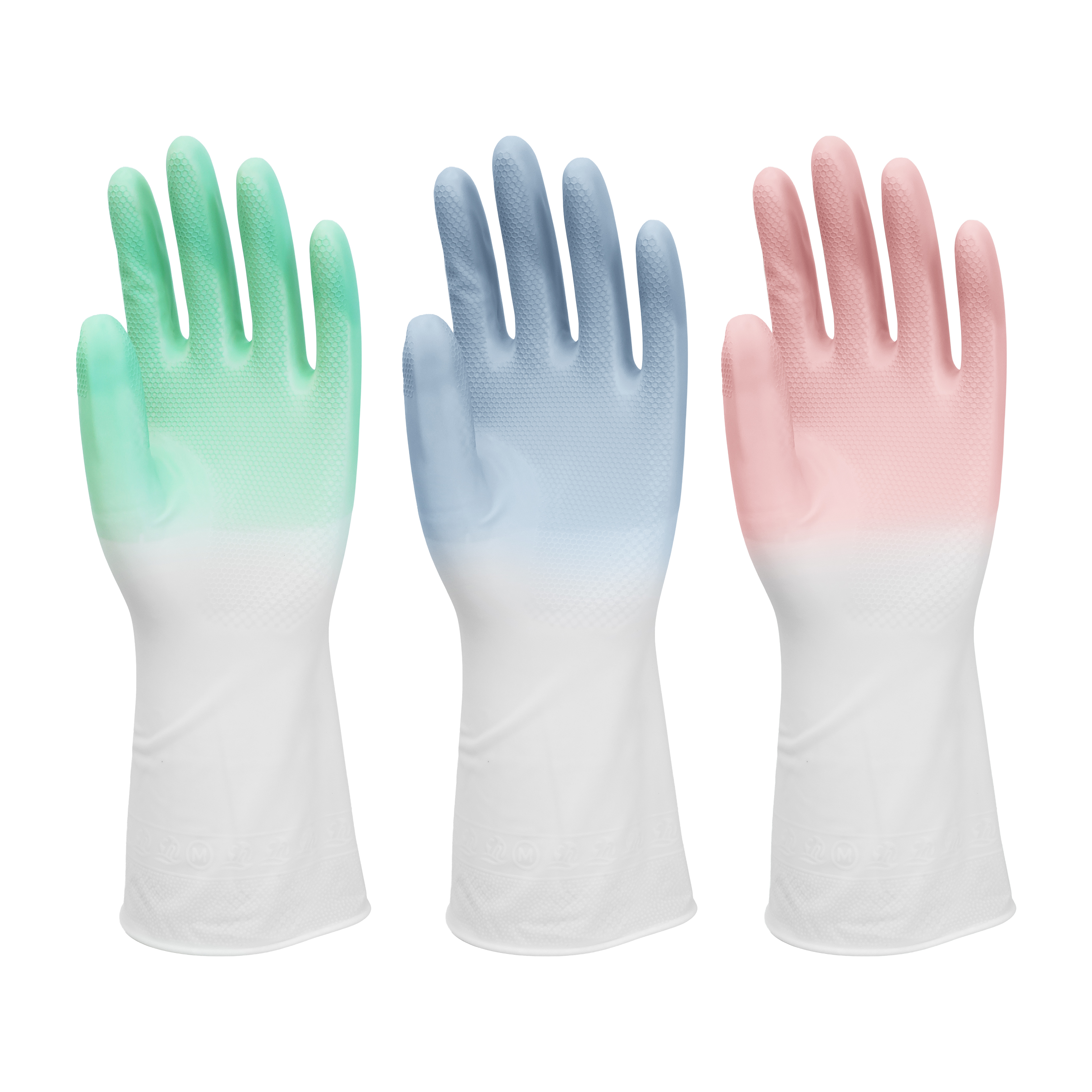 Latex Free PVC Cleaning Gloves Reusable Household Kitchen Gloves for Dishwashing Multi-purpose
