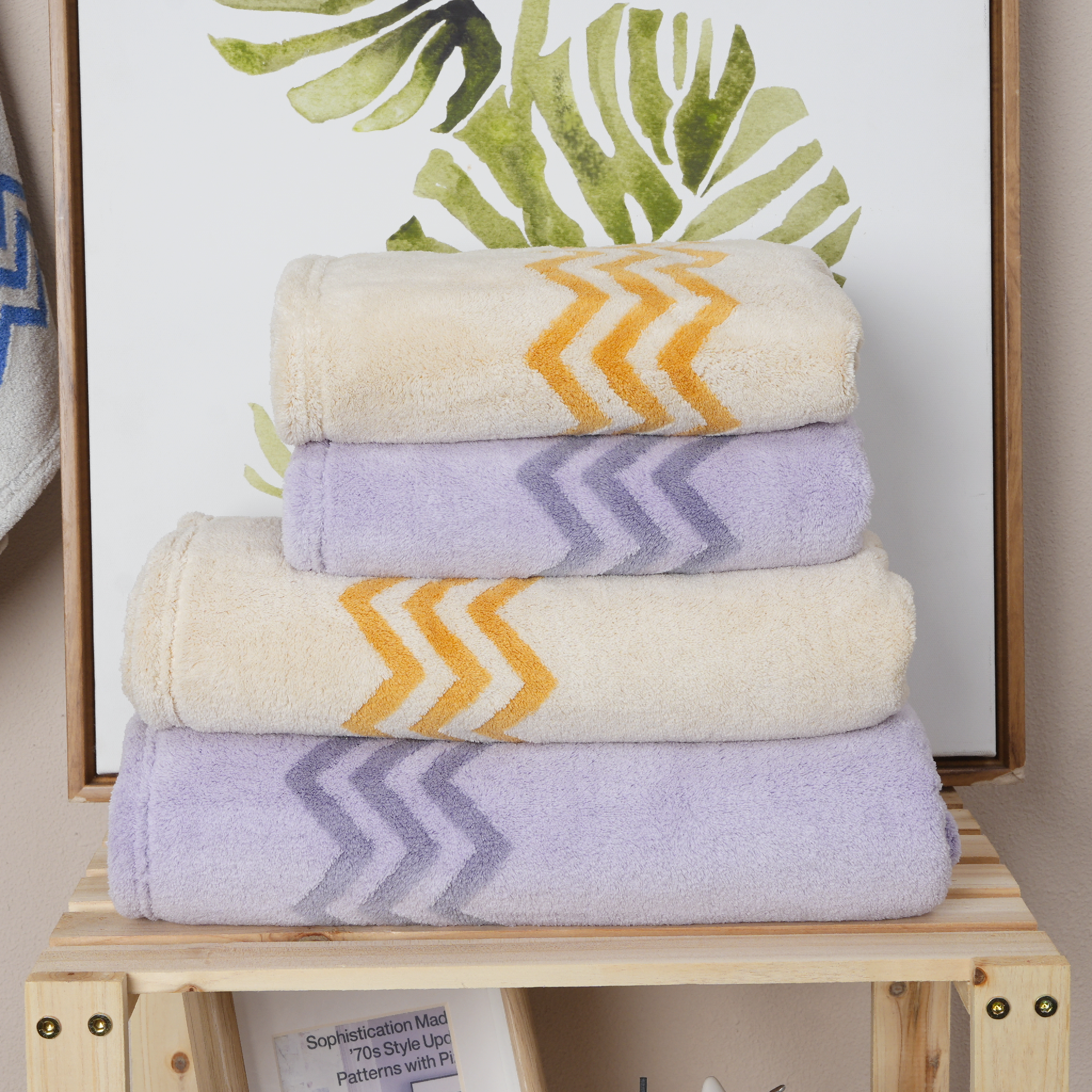 Coral Fleece Jacquard Towel