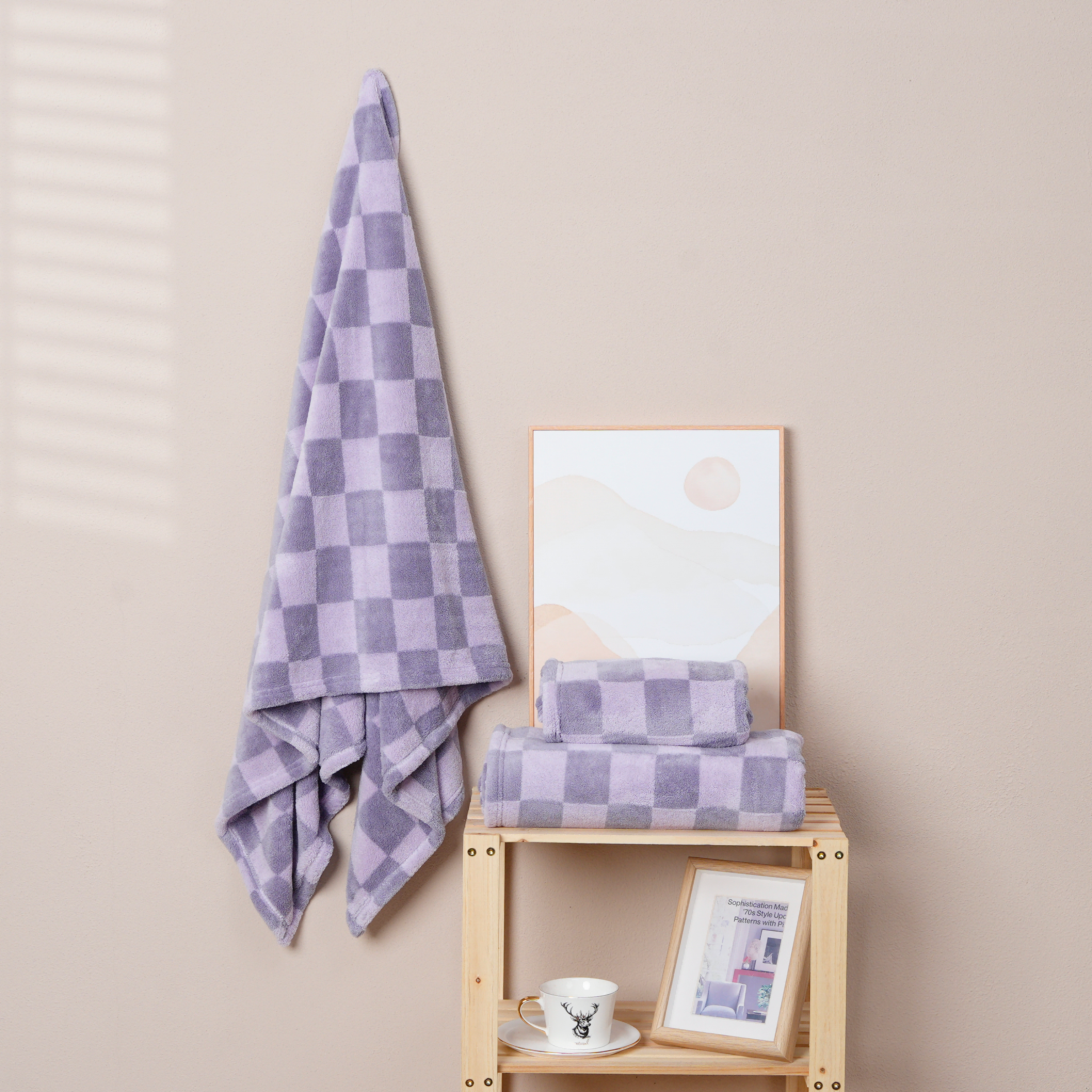 Coral Fleece Jacquard Towel