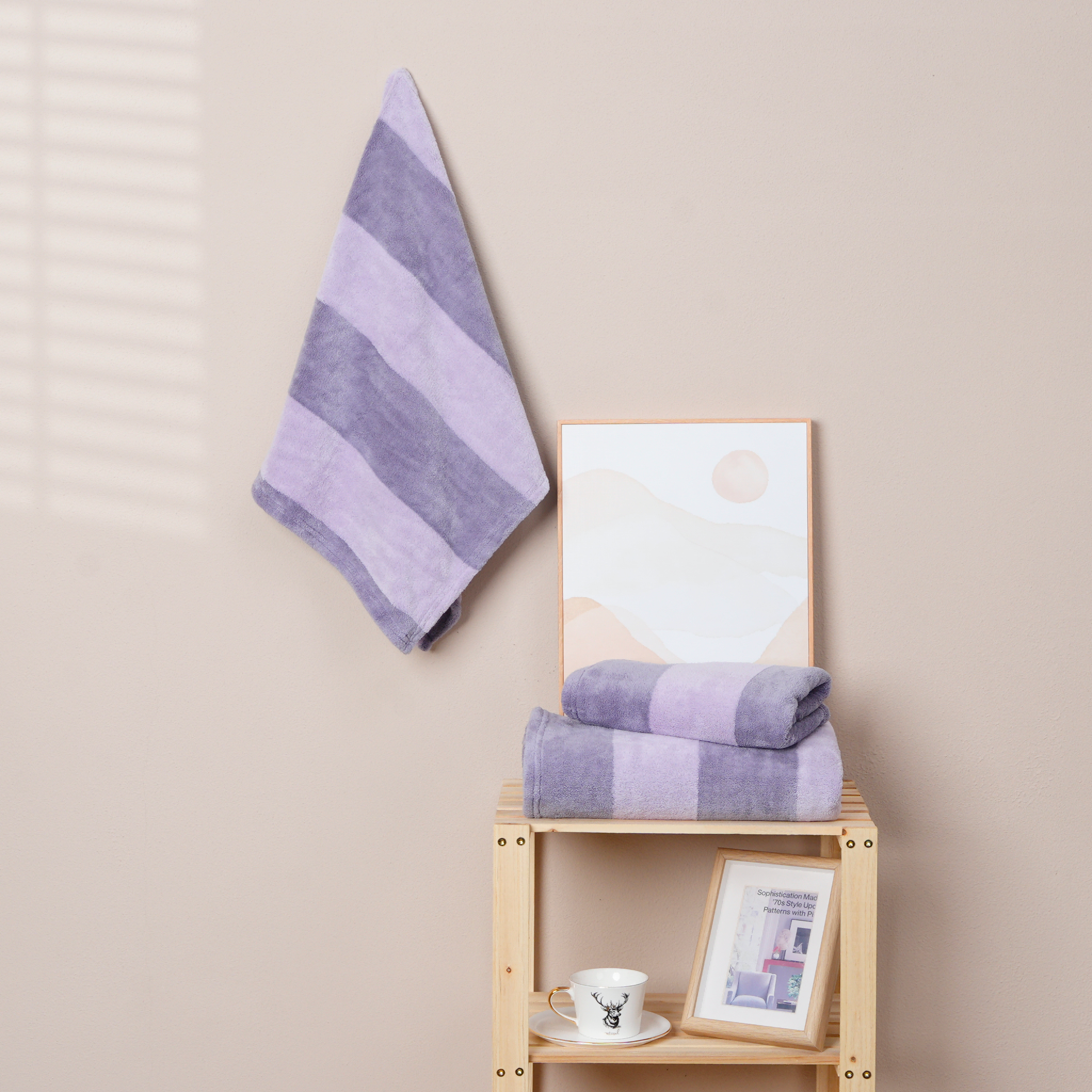 Coral Fleece Jacquard Towel