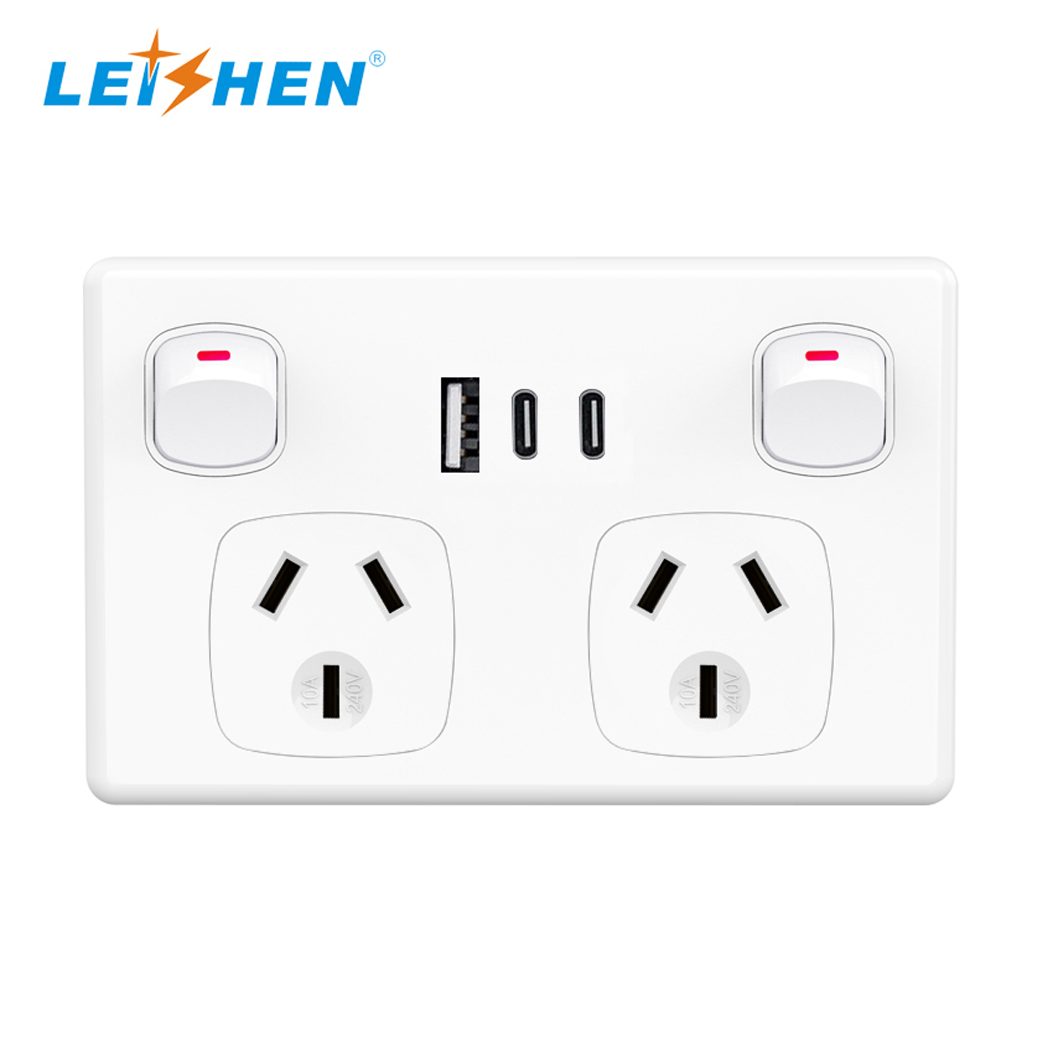 Australian standard wall socket USB socket
