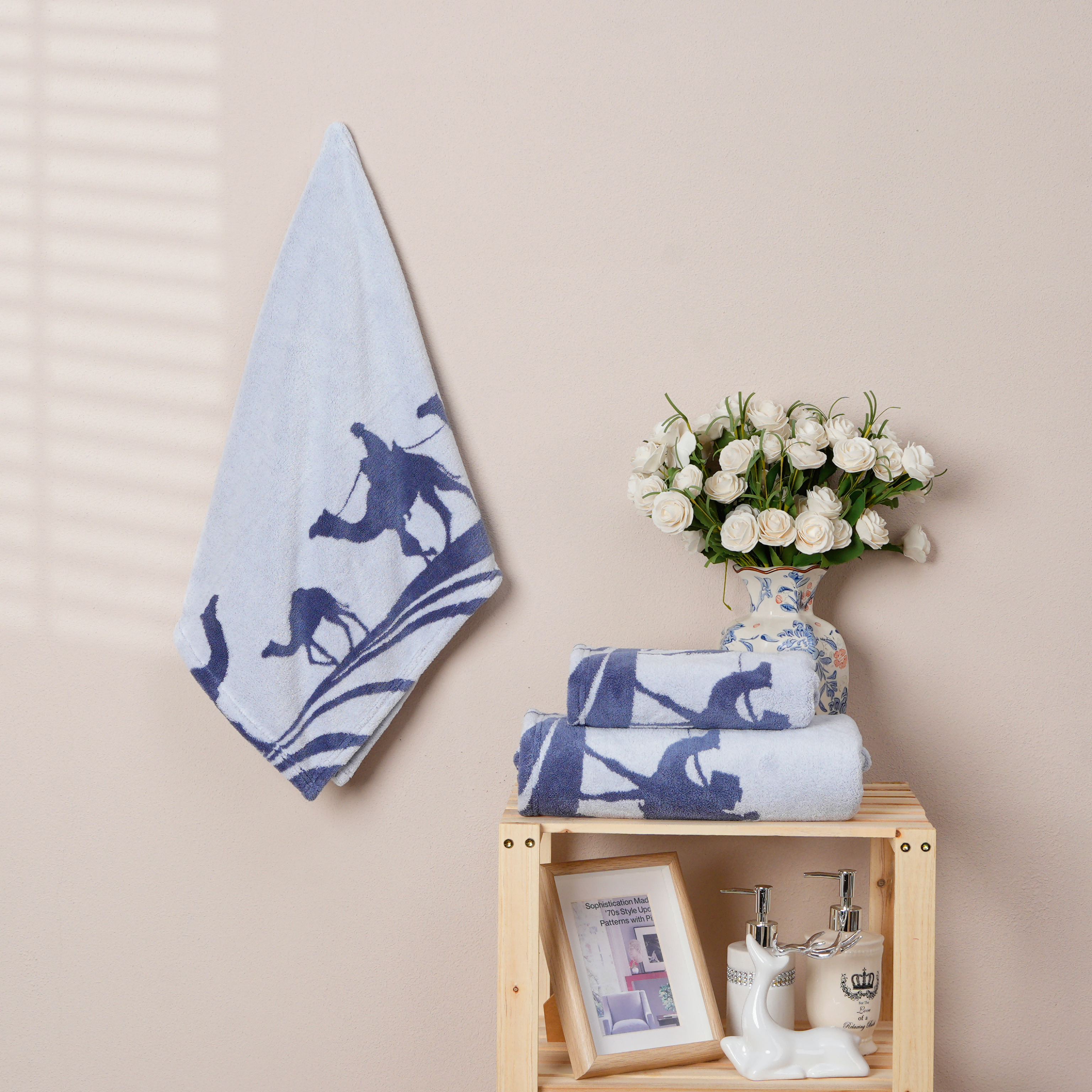 Coral Fleece Jacquard Towel