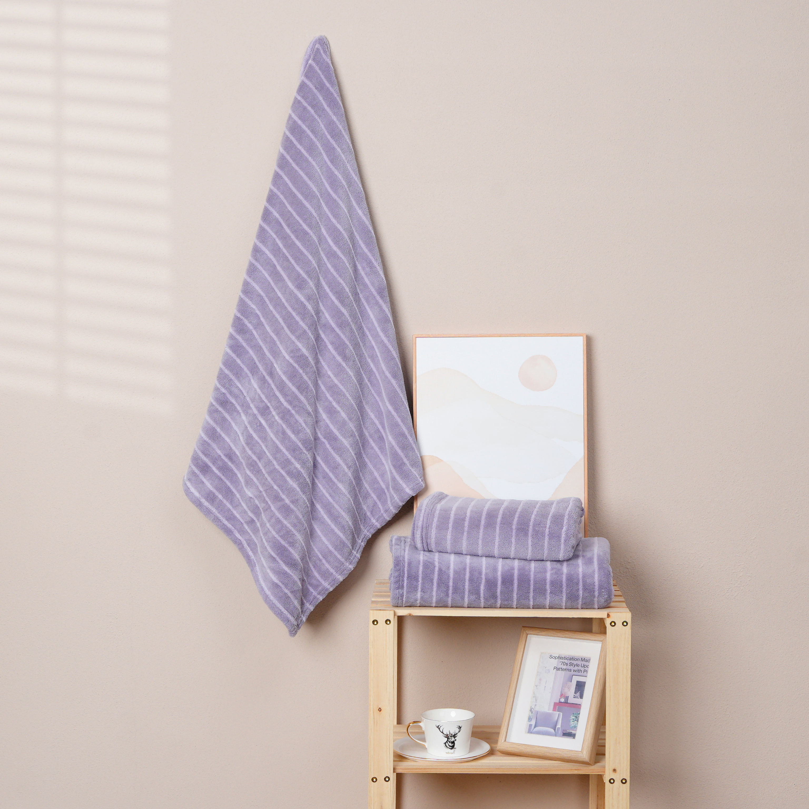 Coral Fleece Jacquard Towel