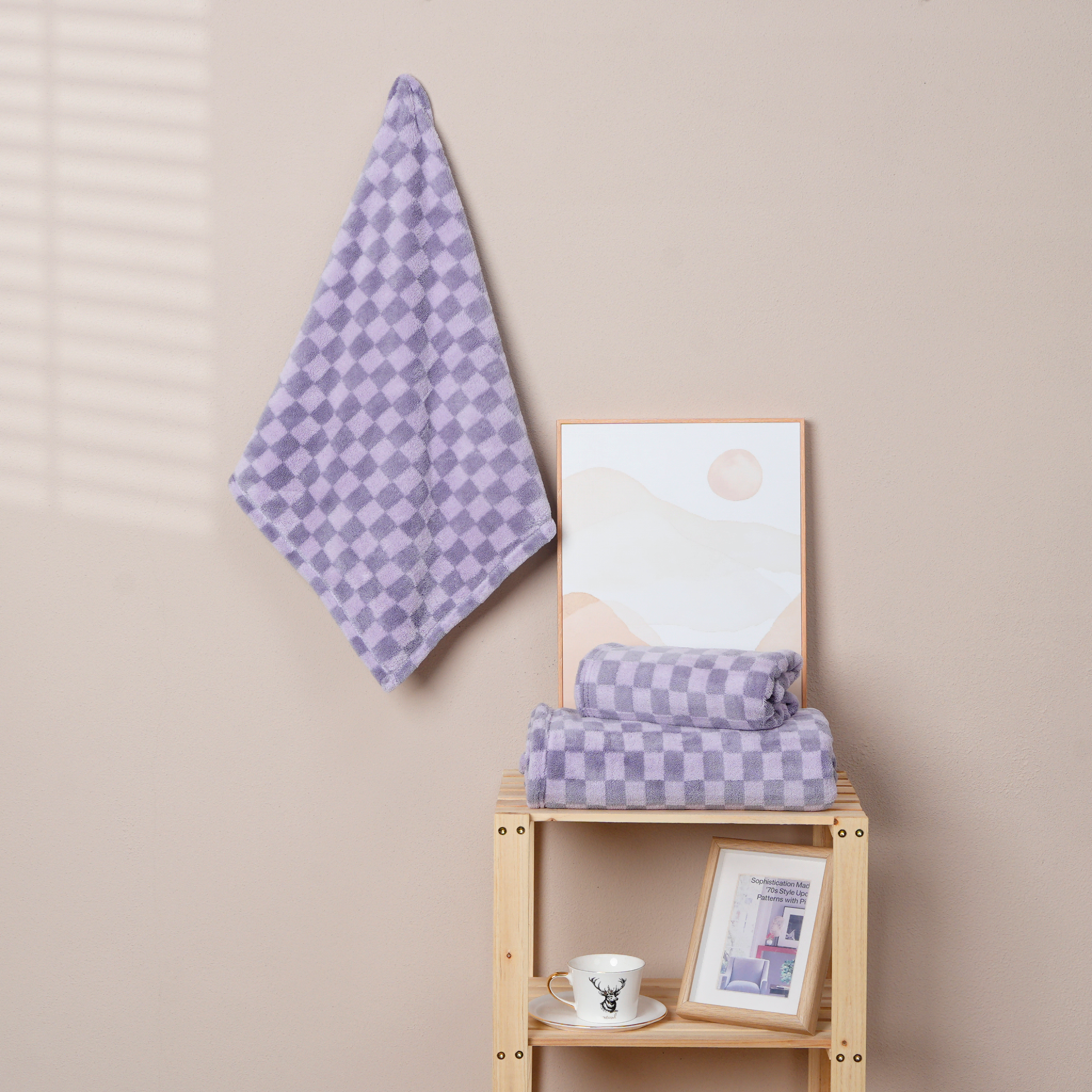 Coral Fleece Jacquard Towel