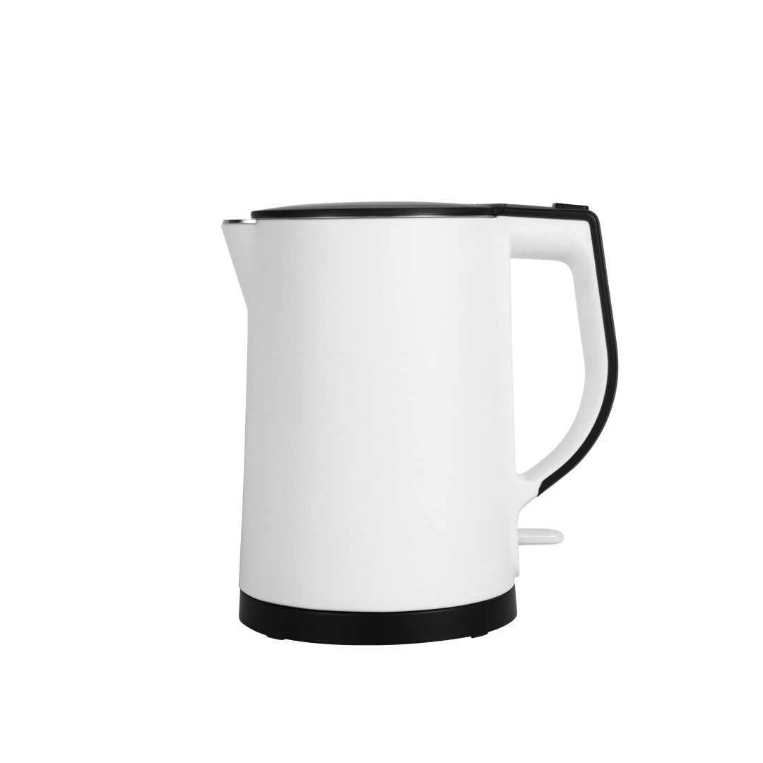 White Double Layers Anti-scalding Electric Kettle