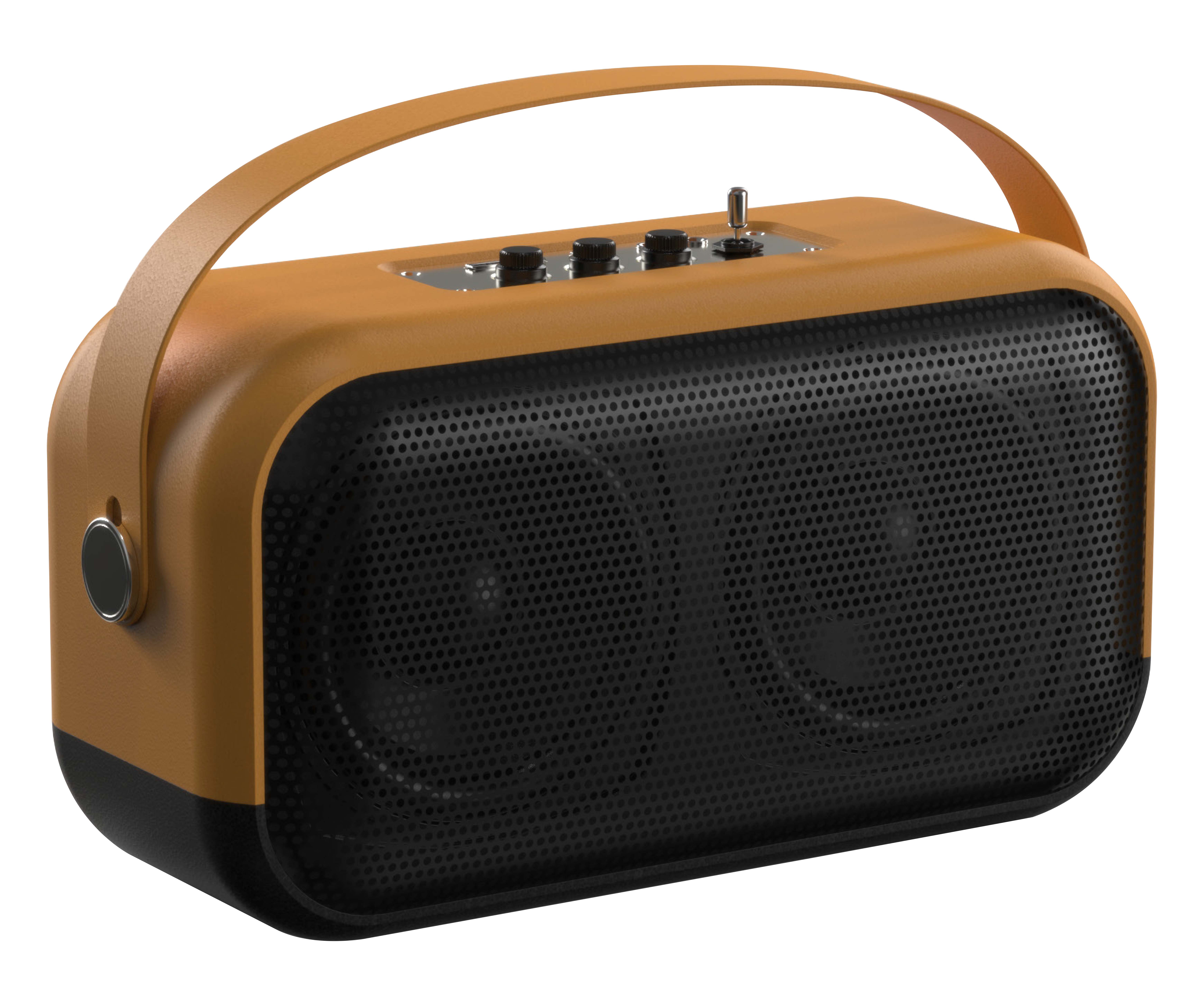 Bluetooth Speaker Wireless Hi-Fi Home Desktop Radio Heavy Bass Outdoor Karaoke Speaker Retro Style