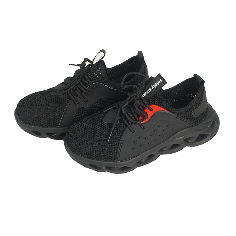 Breathable mesh shock-absorbing, anti smashing, and anti piercing safety shoes
