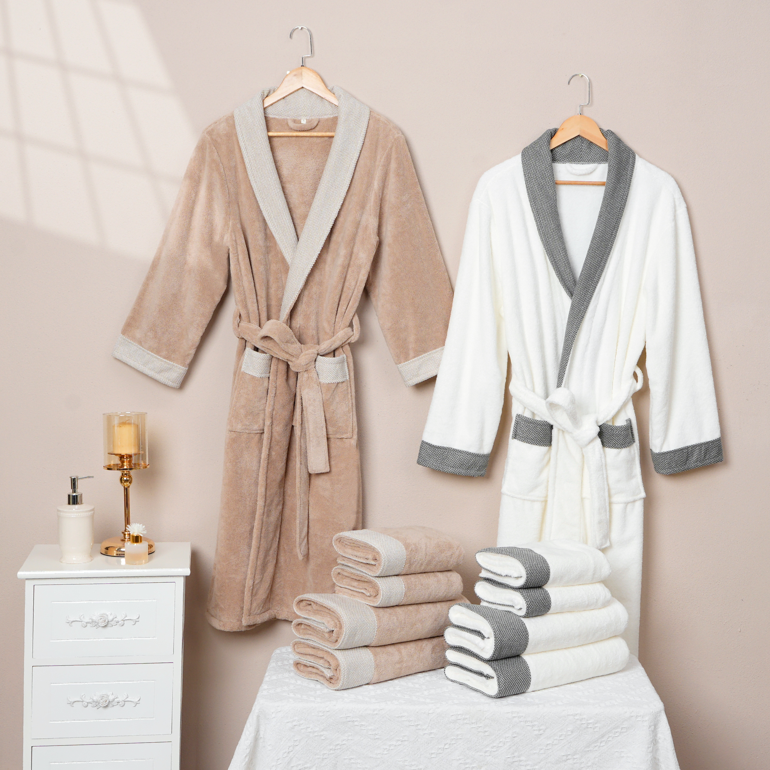 Coral Fleece Chenille Bathrobe