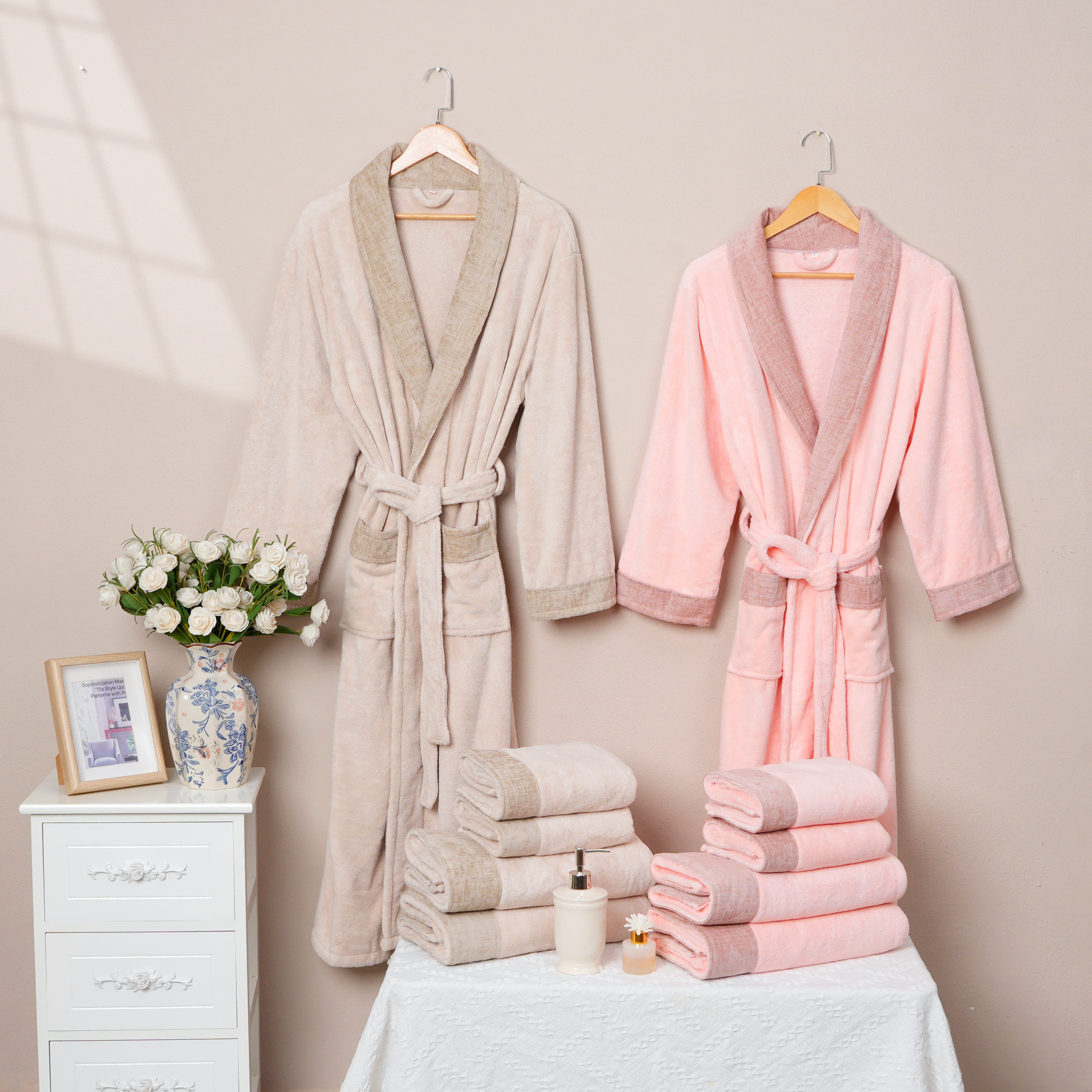 Coral Fleece Chenille Bathrobe