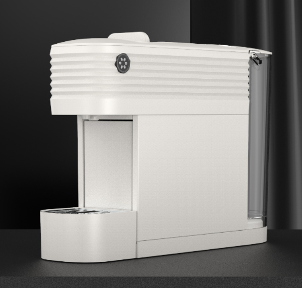 Capsule coffee machine, Nespresso, touch controls, compact design