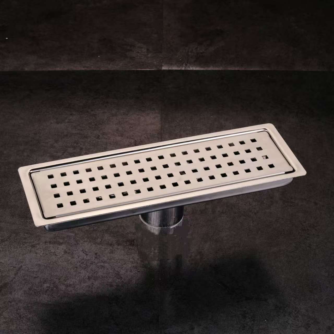Linear stainless steel drain