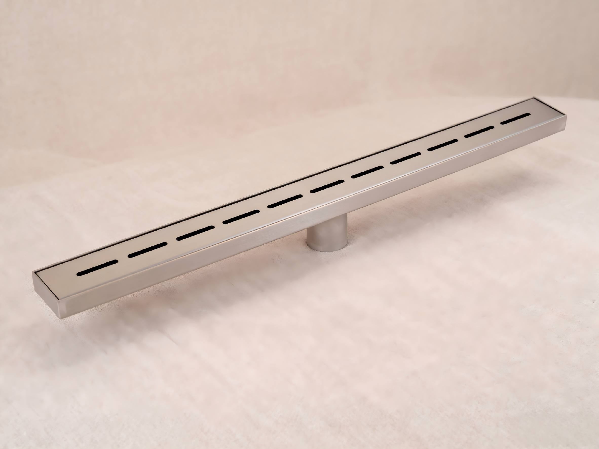 Linear stainless steel drain