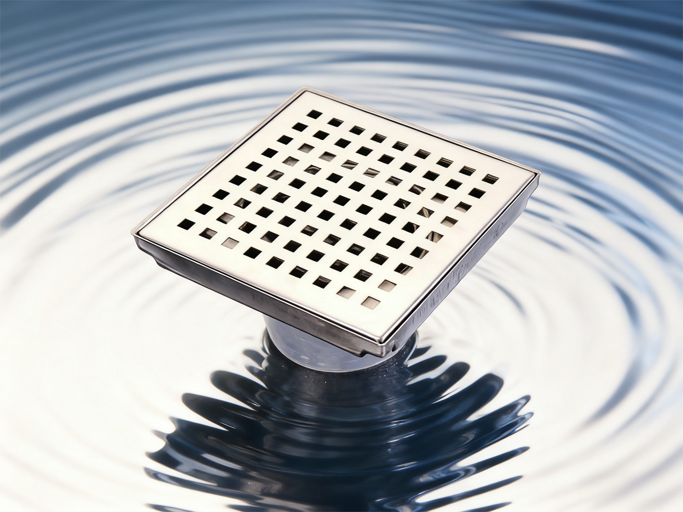 Linear stainless steel drain