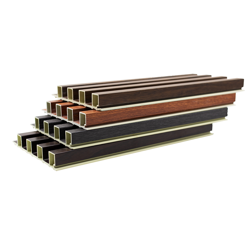 Modern ECO-Friendly Waterproof WPC Wall Panel for Household Use Fluted Design Indoor Wall Decoration