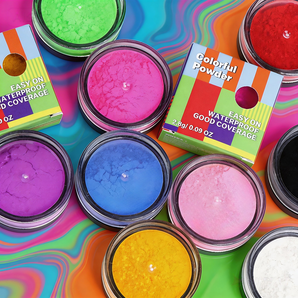 Face Makeup Setting Powder Highly Pigmented Cosmetic Loose Face Paint Powder