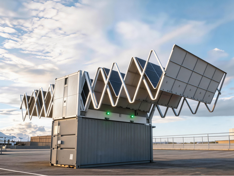Containerized Solar Diesel Hybrid Energy Generator Set Power Plant