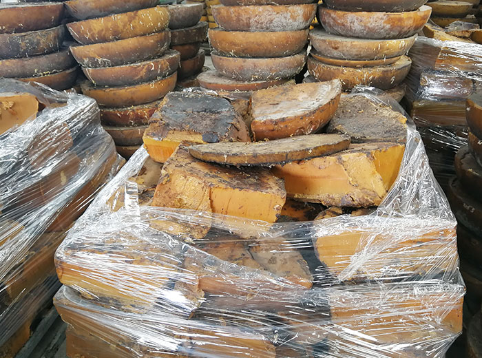 Raw beewax