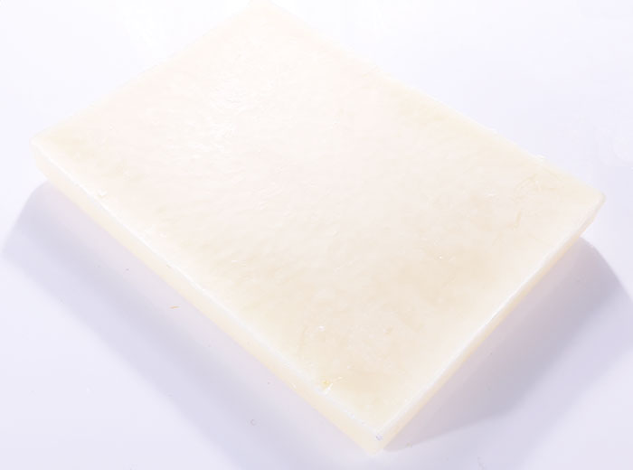 white beeswax slab