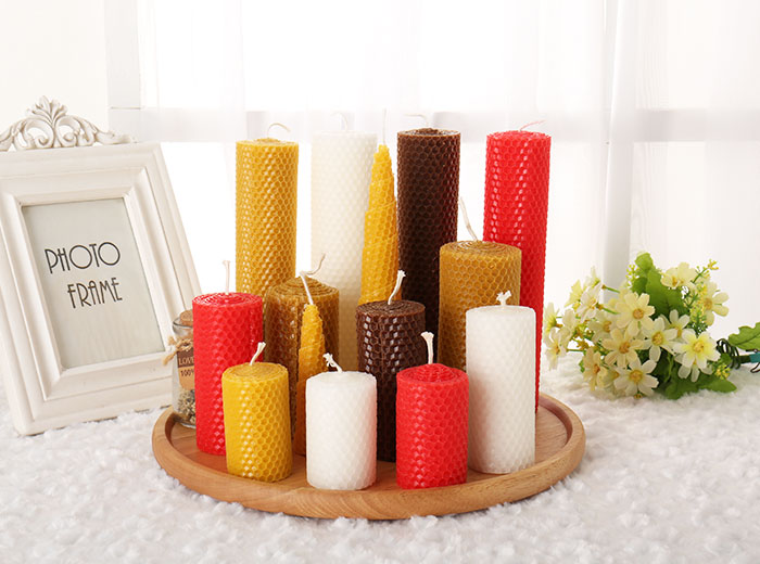 Beeswax sheet candle