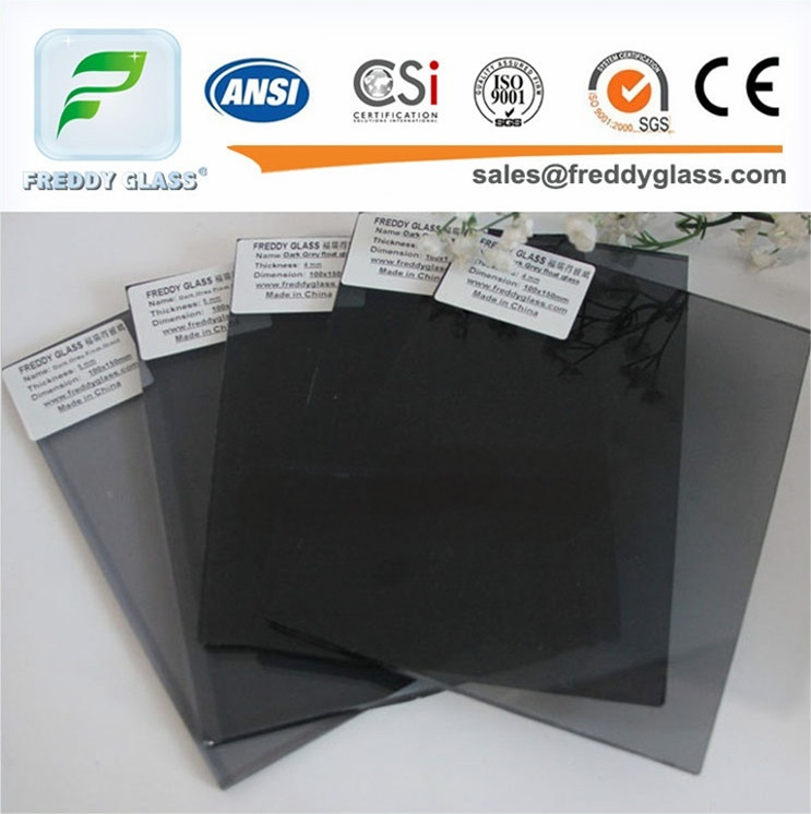 dark grey tinted glass