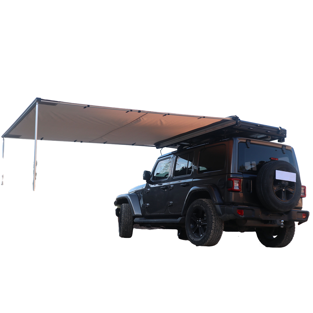 Car side awning