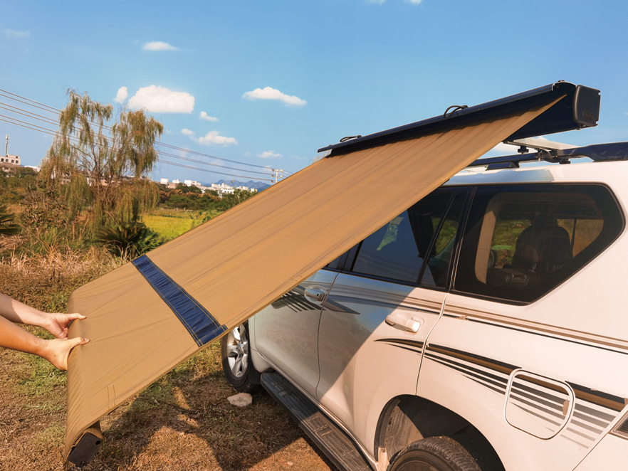 Aluminum shell car side awning