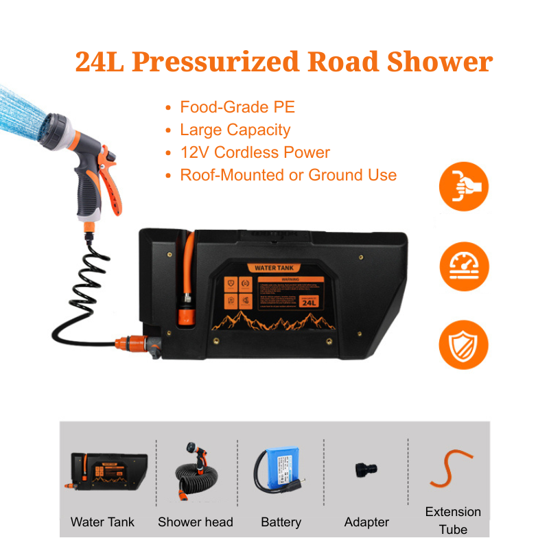 Pressurized Water Pump Camp Shower