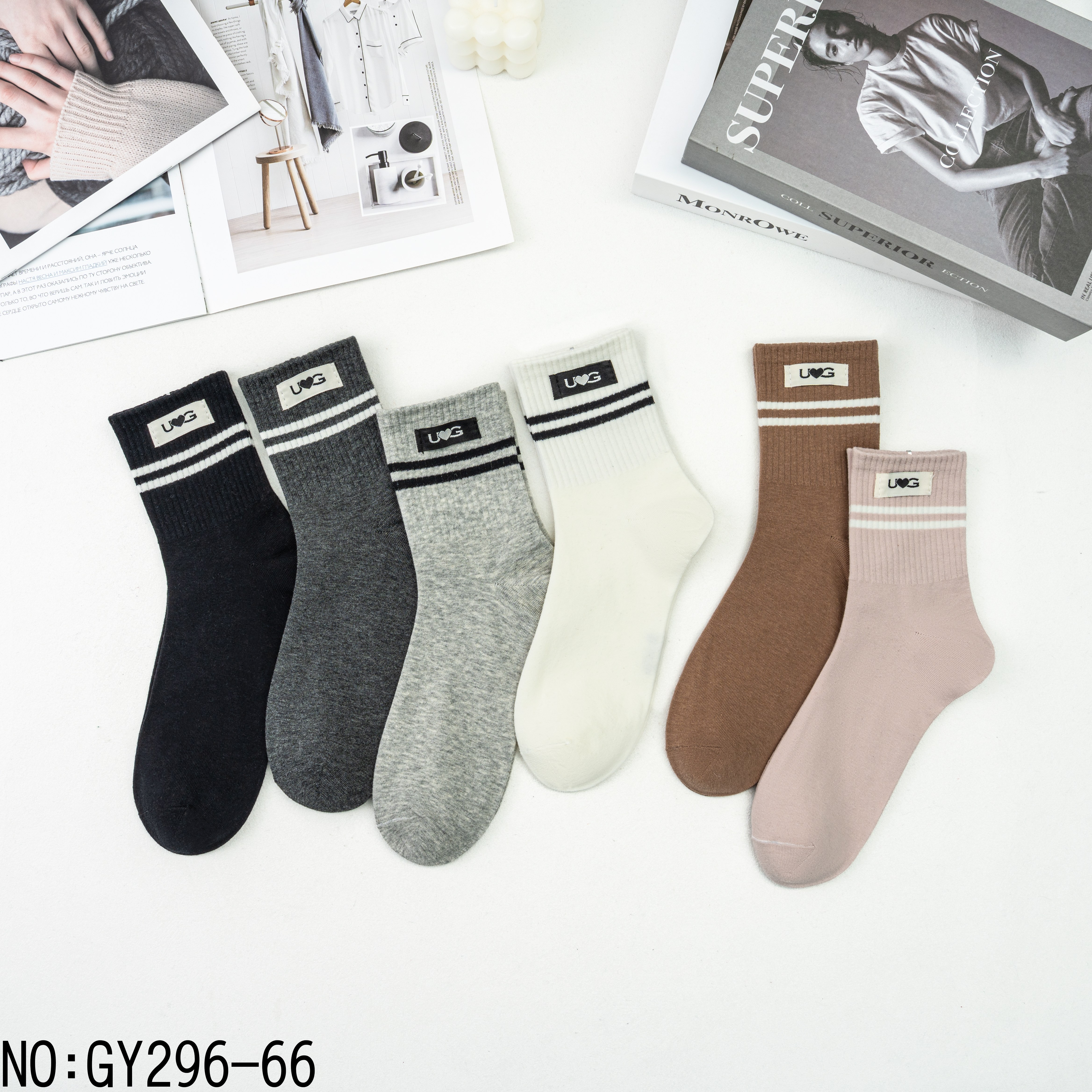 Mid-calf socks