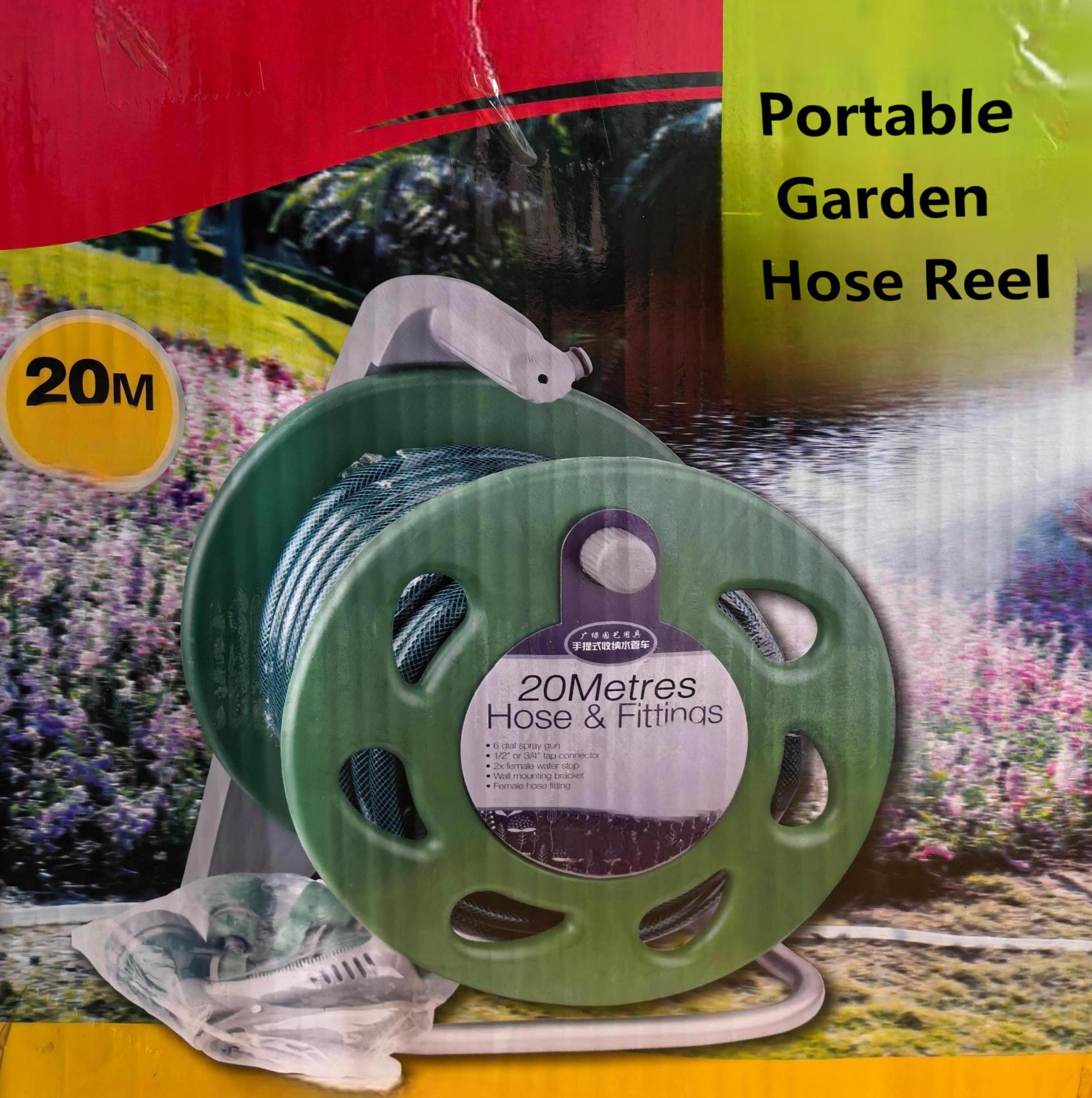 Portable Garden Hose Reel Set