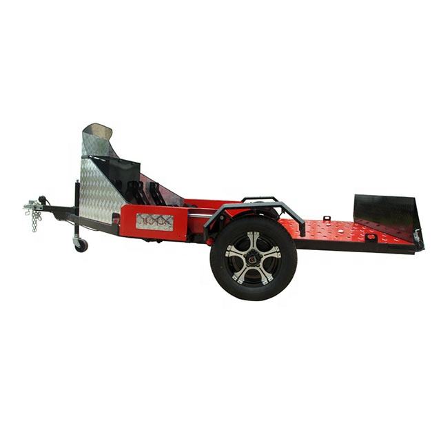 Material handling, hydraulic lifting, cutting-edge trailer, motorcycle trailer