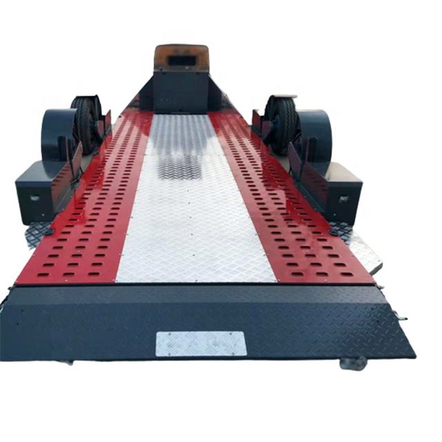 Material handling mobile trailer equipment trailer tilting car trailer